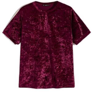 Shein Crushed Velvet T-shirt Mens